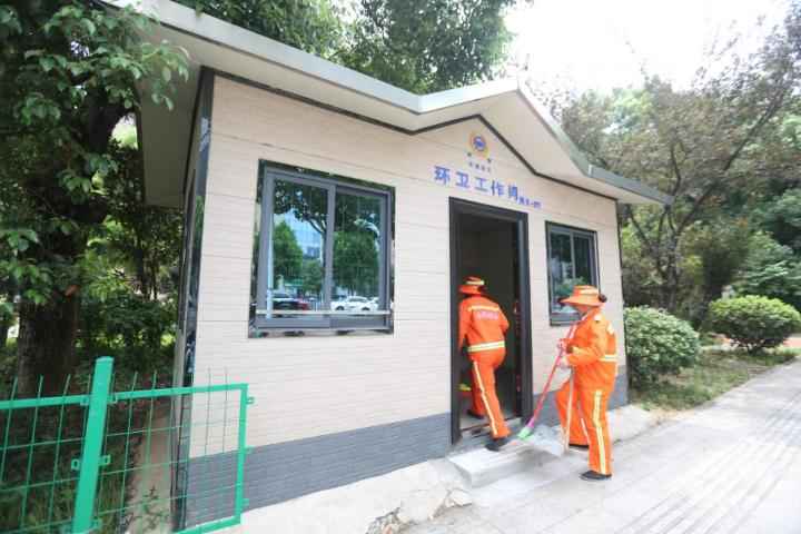 雨花区改建、提质23座环卫工作间，夏可纳凉，冬可取暖