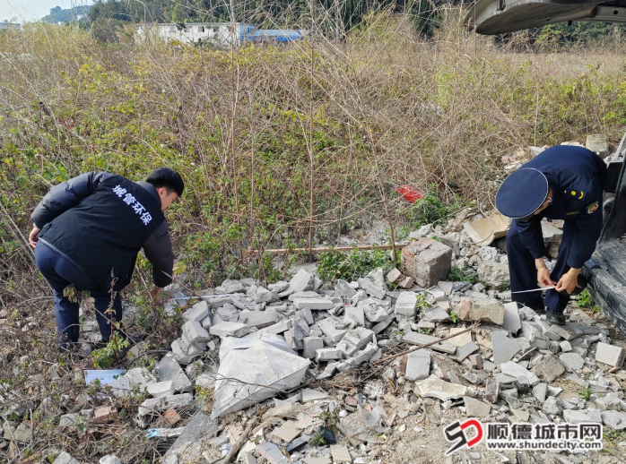 促环境提升！大良整治建筑垃圾乱倒行为