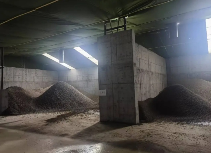 崇明一处建筑垃圾资源化利用项目试运行