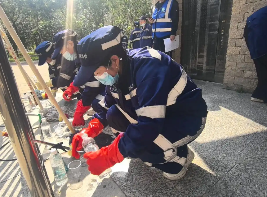 石嘴山市大武口区120名环卫绿化职工同台竞技