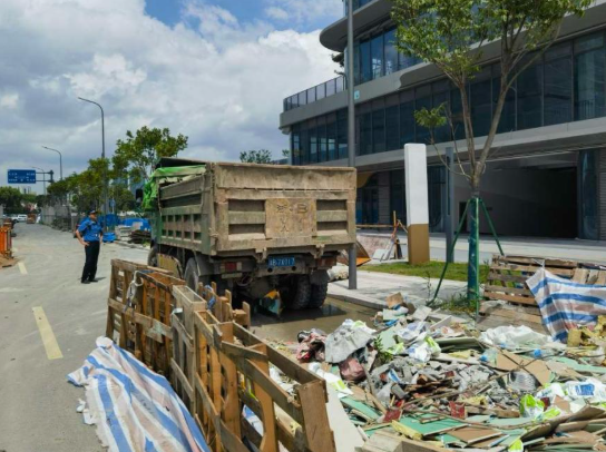 浙江余姚查处一起自建房建筑垃圾违规处置案件